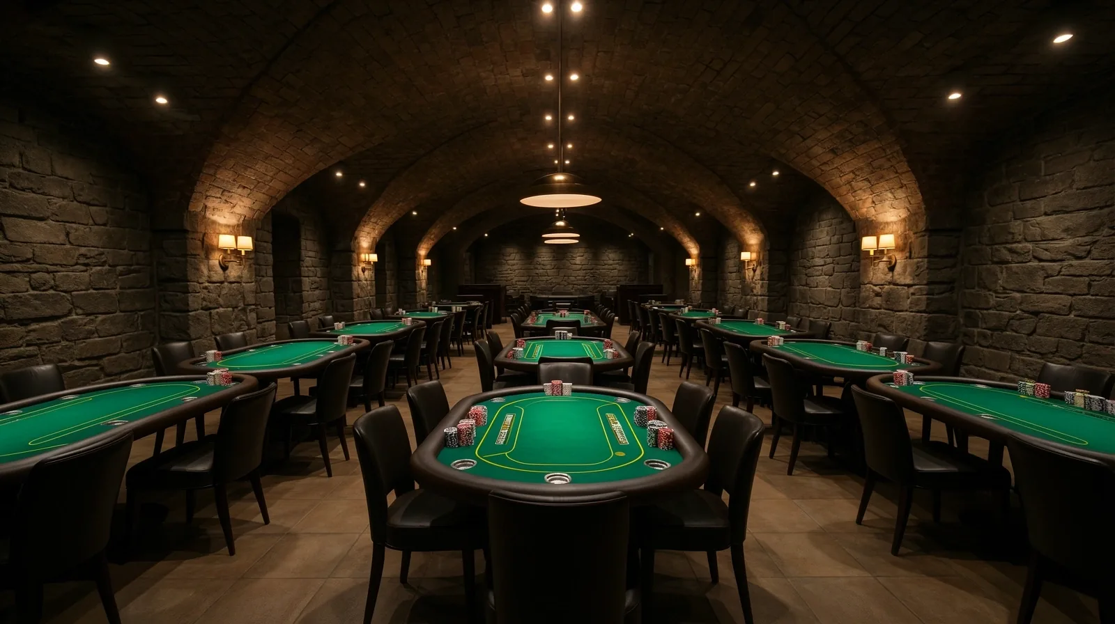 Widok na salę pokerową